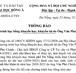 Thông báo về chương trình học bổng khuyến học, khuyến tài do Ông Văn Phú Chính tài trợ